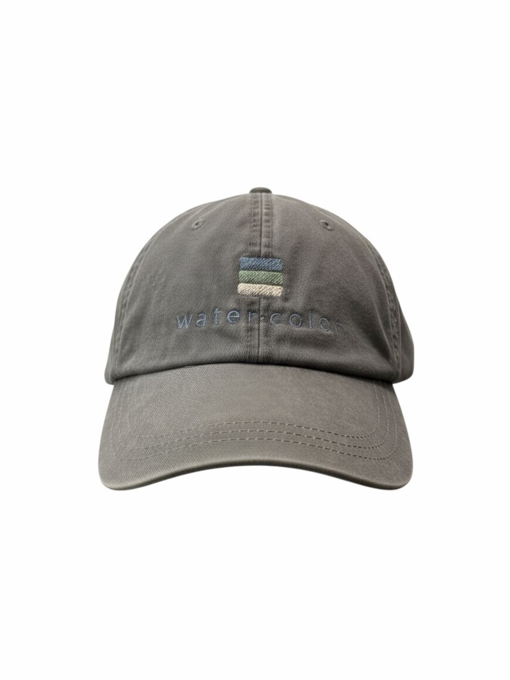 Watercolor Embroidered Light Olive Dad Hat/Baseball Cap | Unisex